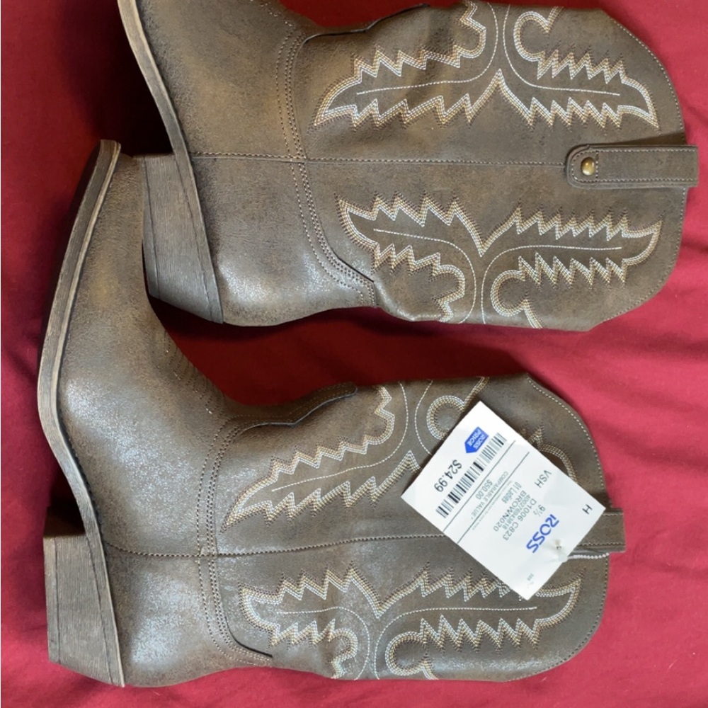 Light brown  Western Cowboy Boots